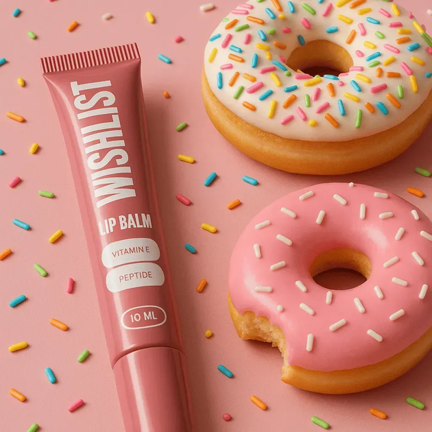 Бальзам-блиск для губ WISHLiST sweet candy wishlist, 10 мл + іграшка-брелок "відбита" - зображення 3