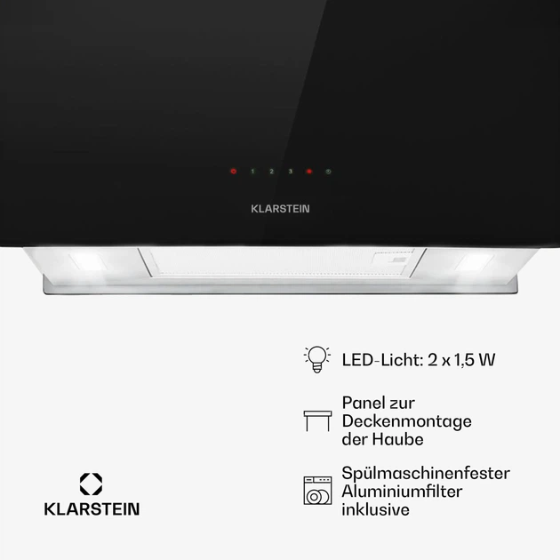 Острівна витяжка Klarstein Chandelier L 590 м³/год (10033106) - изображение 6