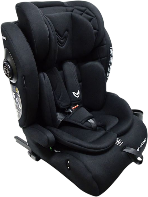 Автокресло Velano Flexo i-Size 76–150 см ISOFIX + Top Tether/ремень black (4820296760374) - изображение 3