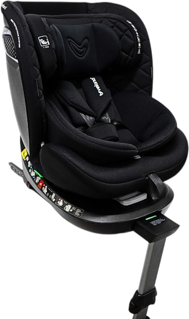 Автокресло Velano Vento 360° i-Size 40–150 см ISOFIX + опорная нога black (4820296760411) - Фото 2 Автокресло Velano Vento 360° i-Size 40–150 см ISOFIX + опорная нога black (4820296760411) - изображение 2