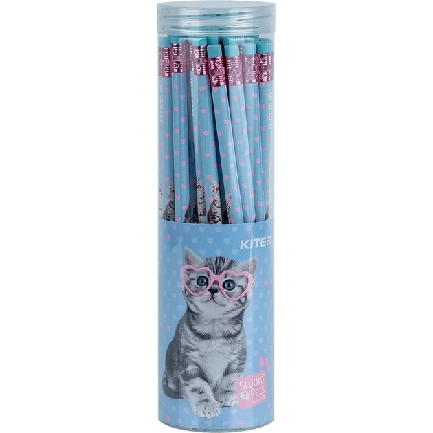 Олівець графітний з гумкою Kite Studio Pets SP24-056 - изображение 2