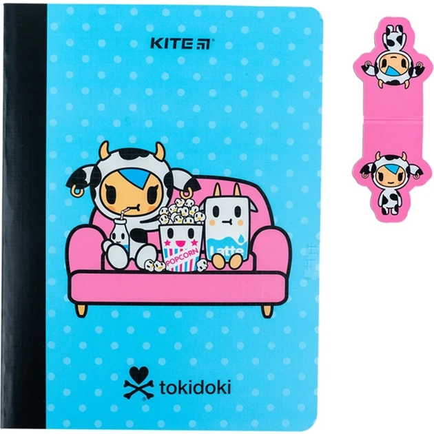 Блокнот з магнітною закладкою Kite tokidoki TK24-192, А5, 60 аркушів, клітинка - Фото 2 Блокнот з магнітною закладкою Kite tokidoki TK24-192, А5, 60 аркушів, клітинка - изображение 2