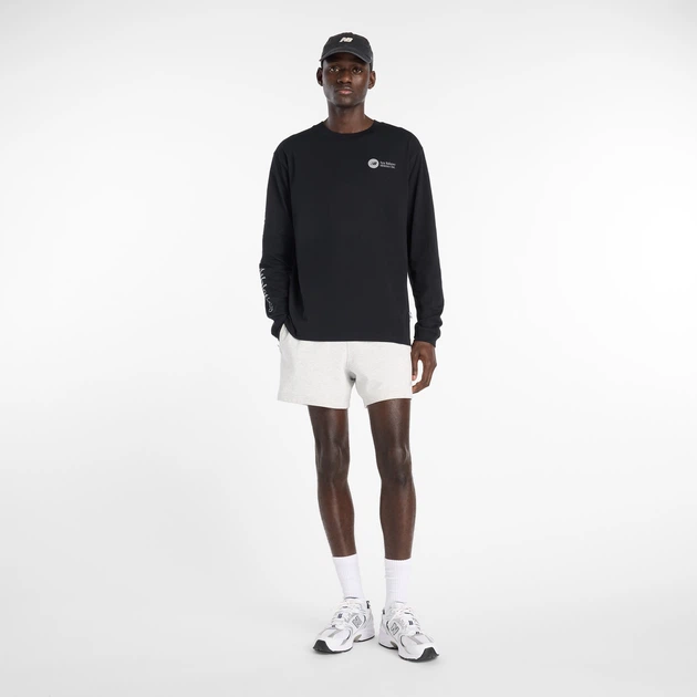 Мужской черный лонгслив New Balance Vortex 52 (XL) (MT61H4CYBK) - Фото 3 Мужской черный лонгслив New Balance Vortex 52 (XL) (MT61H4CYBK) - изображение 3
