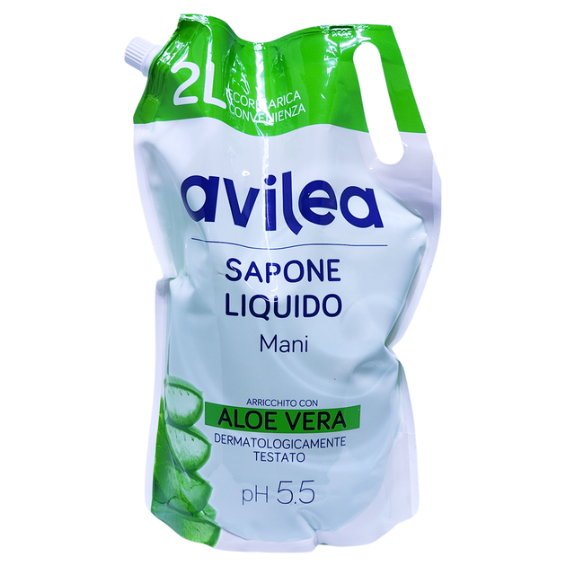 Мило рідке зволожуюче запаска AVILEA sap.liq. aloe 2000 мл. - Фото 1 Мило рідке зволожуюче запаска AVILEA sap.liq. aloe 2000 мл. - зображення 1