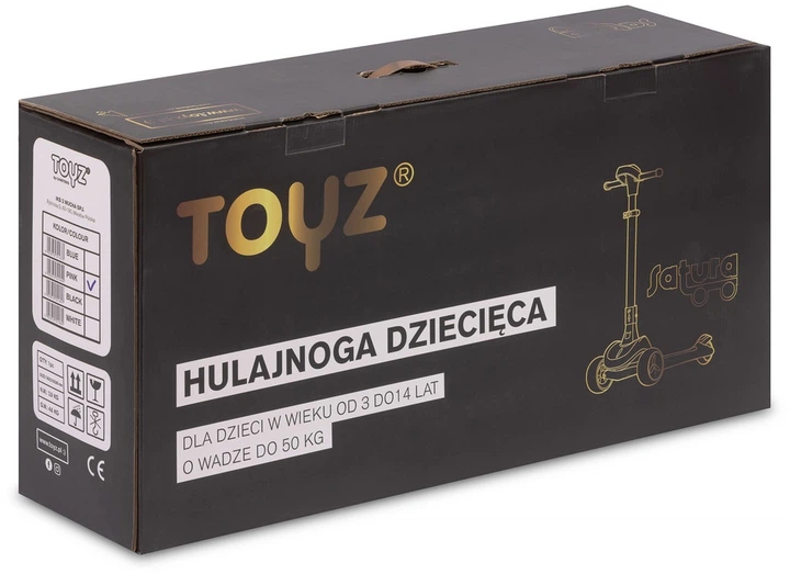 Дитячий самокат Toyz Satura триколісний Рожевий TOYZ-0431 (5903076321640) - зображення 9