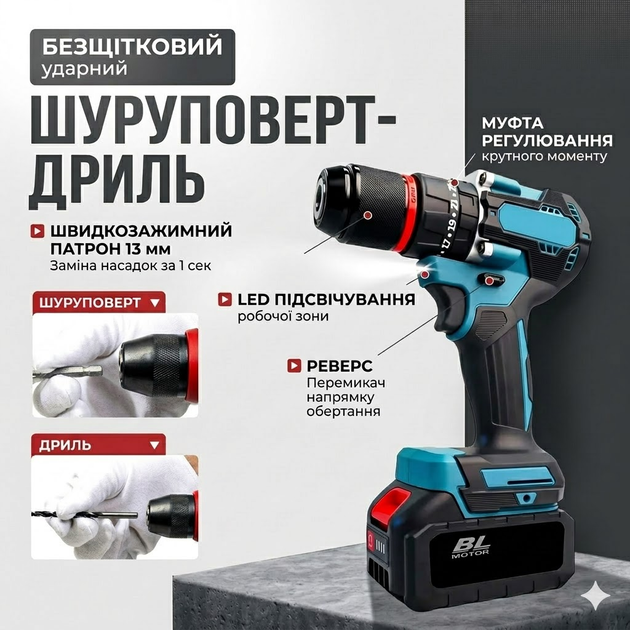 Набор аккумуляторного инструмента 3в1 шуруповерт болгарка и гайковерт 75 Nm 24V 4.0Ah с двумя аккумуляторами в кейсе - Фото 4 Набор аккумуляторного инструмента 3в1 шуруповерт болгарка и гайковерт 75 Nm 24V 4.0Ah с двумя аккумуляторами в кейсе - изображение 4