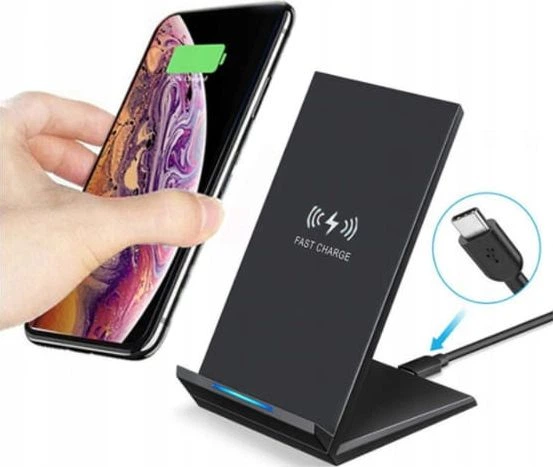 Ładowarka bezprzewodowa Zenwire A5 Fast Charge 15W USB-C For Apple Samsung Black (5904507520304) - obraz 2