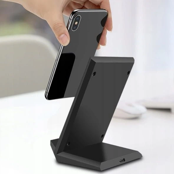 Ładowarka bezprzewodowa Zenwire A5 Fast Charge 15W USB-C For Apple Samsung Black (5904507520304) - obraz 3