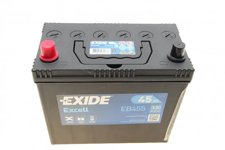 Акумулятор EXIDE EB455 Toyota Yaris; Honda Civic, Jazz, Prelude, Stream; Suzuki Vitara; Hyundai Lantra, Pony; Mitsubishi Space Star; Lexus IS 31500SCAE011M1, 31500SCAE02, 31500ST3001HE - изображение 5