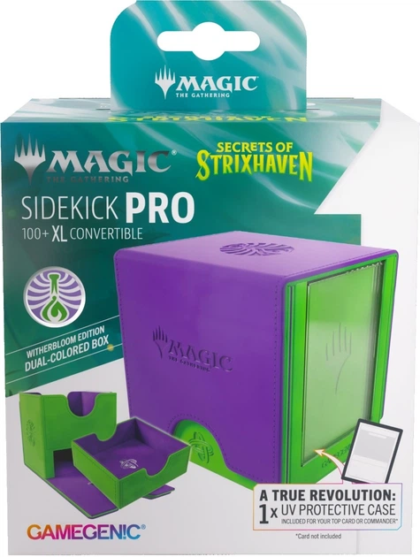 Pudełko na karty Gamegenic Magic the Gathering - Sekrety Strixhaven - Sidekick PRO 100+ XL - Witherbloom (4251715423721) - obraz 8