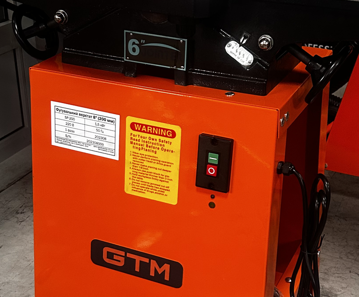 GTM Фугувальний верстат SP-150 GTM 0,75кВт 220В - зображення 3