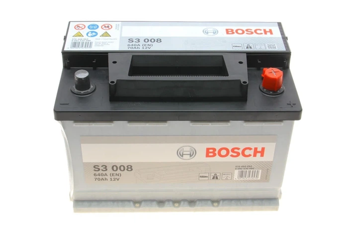 Акумулятор BOSCH 0092S30080 Audi A6; Renault Megane, Clio, Scenic, Grand Scenic, Trafic, Kangoo; Volkswagen Transporter, Passat, Jetta; BMW 3 Series; Seat Ibiza, Cordoba; Jaguar XJ; Porsche 911 30745775, 5K0915105G, 5K0915105F - изображение 8