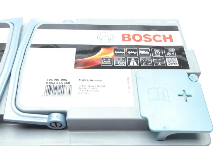 Акумулятор BOSCH 0092S5A150 Audi A6, Q7, A5, A7; BMW X6, X5, 5 Series, X3, 7 Series; Hyundai H-350; Peugeot Boxer; Iveco Daily; Fiat Ducato; Volkswagen Touareg; Citroen Jumper 61217604805, 61217604806, 61217604808 - изображение 6