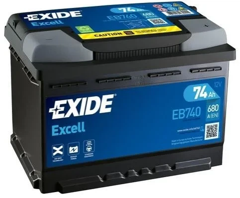 Акумулятор EXIDE EB740 Volkswagen Transporter, Golf; Audi Q3, A3; Infiniti QX; Volvo V50; Renault Kangoo; Peugeot Expert; BMW 1 Series; Cadillac SRX; Geely CK; Lexus ES; Porsche 911; Land Rover Freelander; Opel Omega 1307572, 500041022, 6001547711 - изображение 5