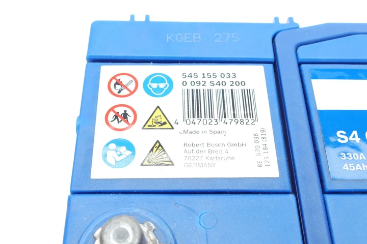 Акумулятор BOSCH 0092S40200 Mazda 3, 5; Mitsubishi Outlander; Honda Jazz, Civic, Accord, City; Daihatsu Terios, Sirion; Suzuki Liana, SX4, Grand Vitara; Toyota Corolla, Rav-4; Lexus RX 2880087706000, 2880087728000, 28800YZZAA - изображение 6