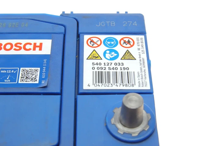 Акумулятор BOSCH 0092S40190 Suzuki Swift, Vitara, Liana; Toyota Yaris; Honda Jazz, Civic; Mitsubishi Colt 060518520A, 2880024030, 3361073010 - изображение 5