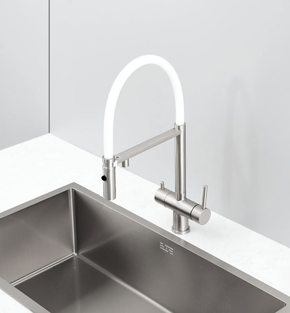 Кухонний змішувач Fabiano FKM 3130 Inox White 8231.403.1932 - изображение 2