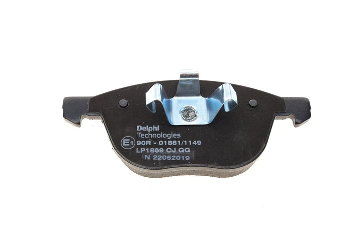 Комплект гальмівних колодок Delphi LP1869 Ford Connect, Transit, C-Max, Focus, Kuga, Fiesta, Ecosport; Mazda 3, 5; Volvo V50, C30, C70, V40, S40 1816524, 19374034, 2492033 - изображение 3