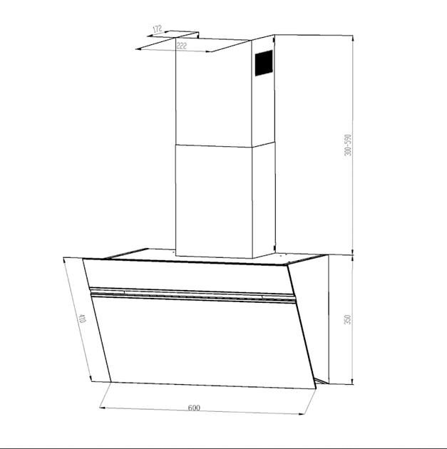 Витяжка Klarstein Alina Cooker 60 см біла, світлодіодний дисплей, внутрішнє освітлення, переднє скло біле 10034105 (my-5037) - изображение 9
