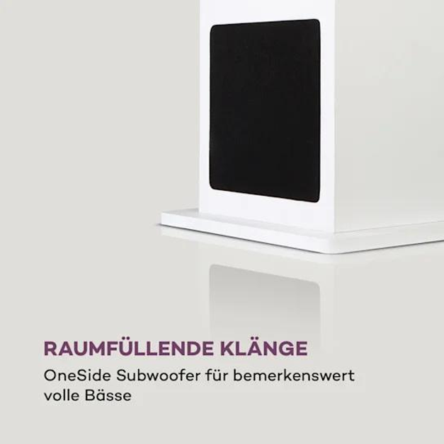 Акустична колонка Auna Karaboom 100 Wifi динамік інтернет радіо DAB+ BT 120W білий 10033150 (my-5079) - Фото 7 Акустична колонка Auna Karaboom 100 Wifi динамік інтернет радіо DAB+ BT 120W білий 10033150 (my-5079) - зображення 7