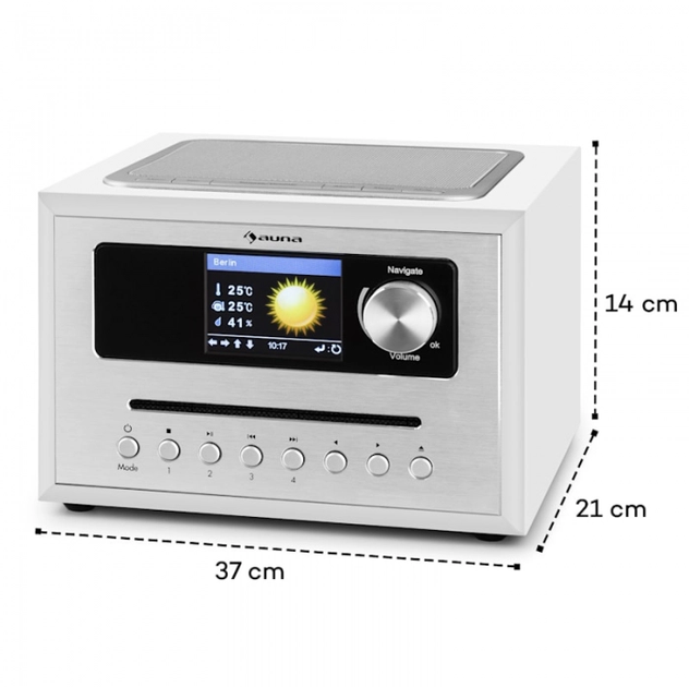 Інтернет медіапрогравач Auna Silver Star CD Cube 10033004 (my-5003) - зображення 2