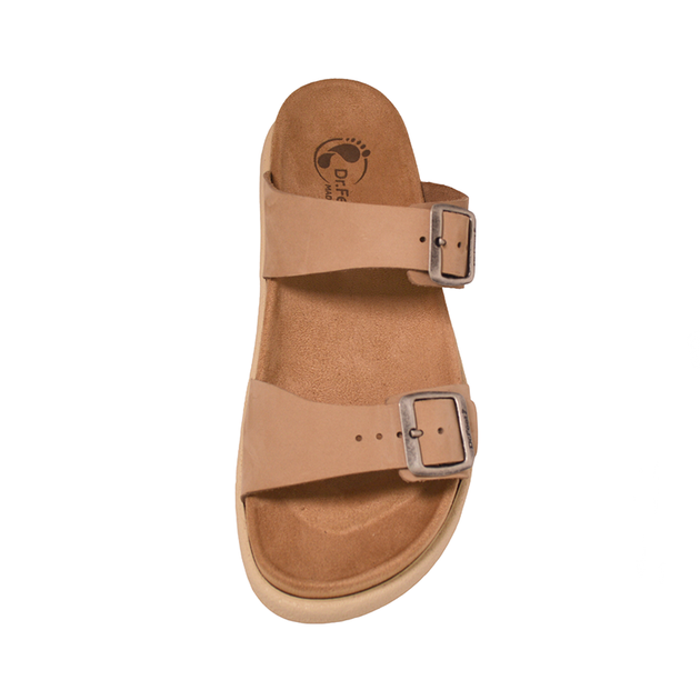 Женские сандалии Dr.Feet 16025-337 с двумя регулируемыми пряжками бежевые Размер 38 Цвет Бежевый (6689-51938) - изображение 5