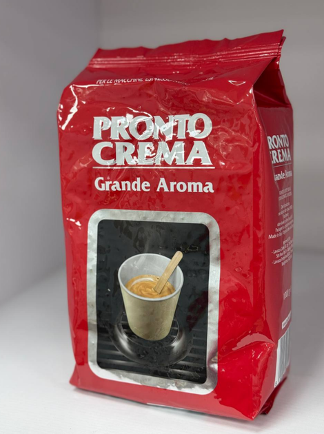 Кава зернова Lavazza Pronto Crema 1 кг, арабіка/робуста, середнє обсмажування - зображення 4
