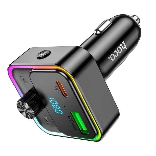 Модулятор Hoco E81 Fantasy 30W 12-24V Bluetooth USB Type-C Черный - изображение 4