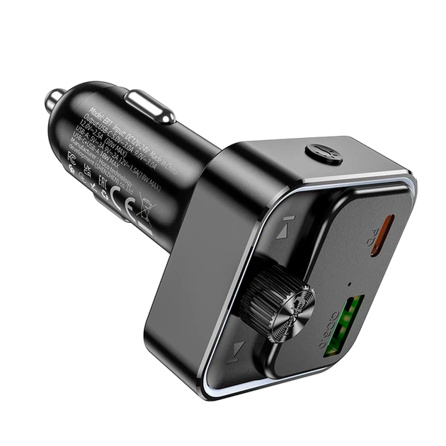Модулятор Hoco E81 Fantasy 30W 12-24V Bluetooth USB Type-C Черный - изображение 5