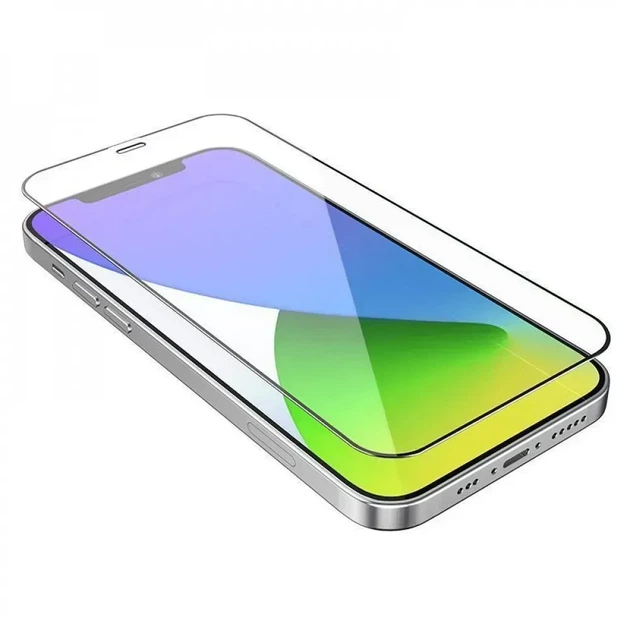 Захисне скло iNOBI Original 3D чорне для iPhone 13 Pro Max та iPhone 14 Plus з твердістю 9H олеофобне покриття - зображення 4