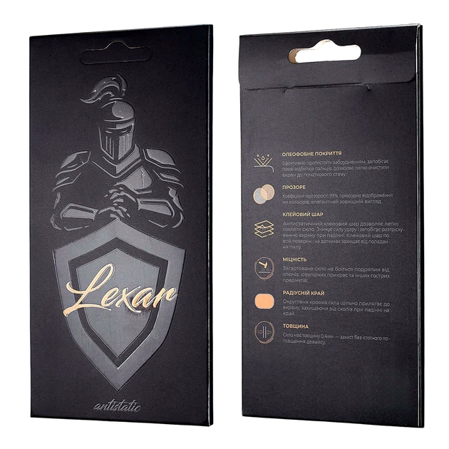 Захисне скло Lexar Antistatic чорне для Xiaomi Redmi Note 9 Pro Poco F2 Pro Poco M2 Pro Poco X2 в упаковці - Фото 2 Захисне скло Lexar Antistatic чорне для Xiaomi Redmi Note 9 Pro Poco F2 Pro Poco M2 Pro Poco X2 в упаковці - зображення 2