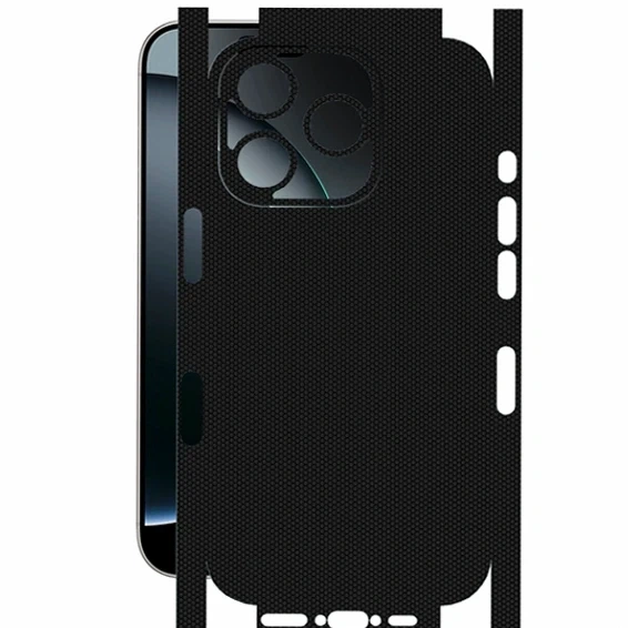Текстурована плівка iNobi Brilliance 0.26 мм Чорний для захисту корпусу смартфона - зображення 2