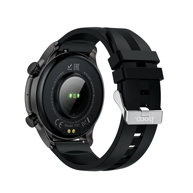 Смарт-часы Hoco Y31 Black 1.46 дюйма Bluetooth 5.3 трекер здоровья с вызовами - изображение 4