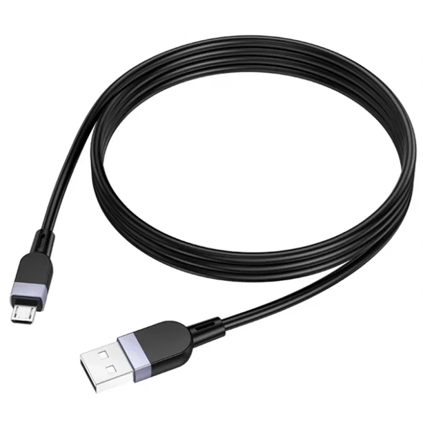Кабель Hoco X109 Micro USB 1 м 2.4 А силікон для заряджання та передачі даних чорний - Фото 3 Кабель Hoco X109 Micro USB 1 м 2.4 А силікон для заряджання та передачі даних чорний - зображення 3