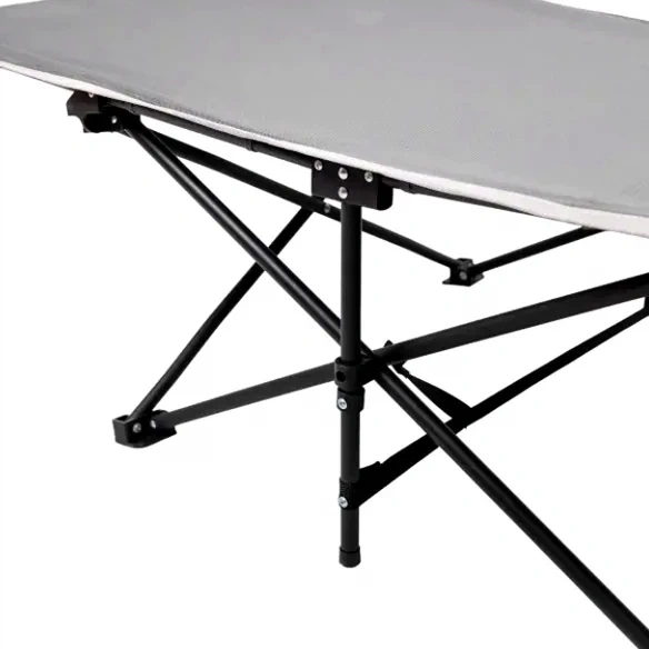 Кровать раскладная туристическая 185x60x50 см максимальная нагрузка 150 кг стальной каркас серый SJ-0033G - Фото 3 Кровать раскладная туристическая 185x60x50 см максимальная нагрузка 150 кг стальной каркас серый SJ-0033G - изображение 3