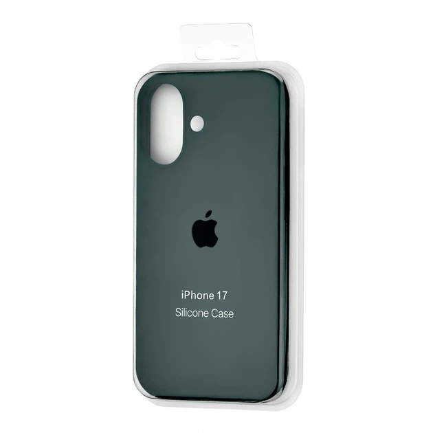 Силіконовий чохол Full Cover для iPhone 17 захист камери зелений Pine Green - зображення 2