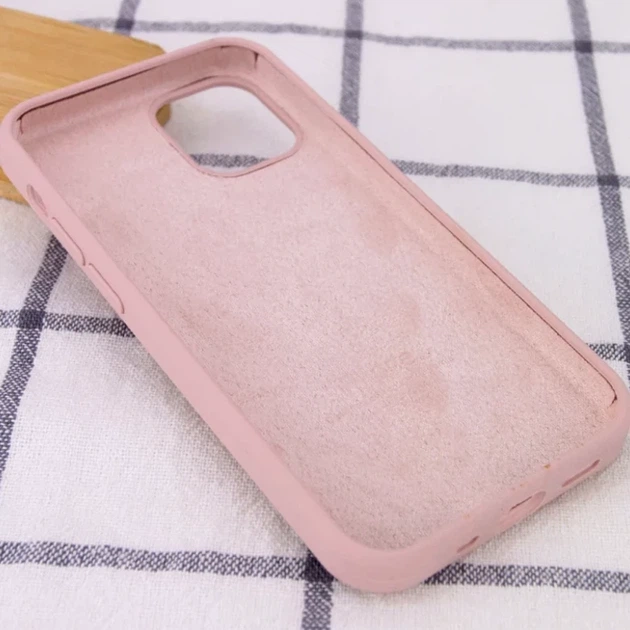 Чохол силіконовий Full Cover для iPhone 14 Pro Max захист камери рожевий пісок - зображення 4