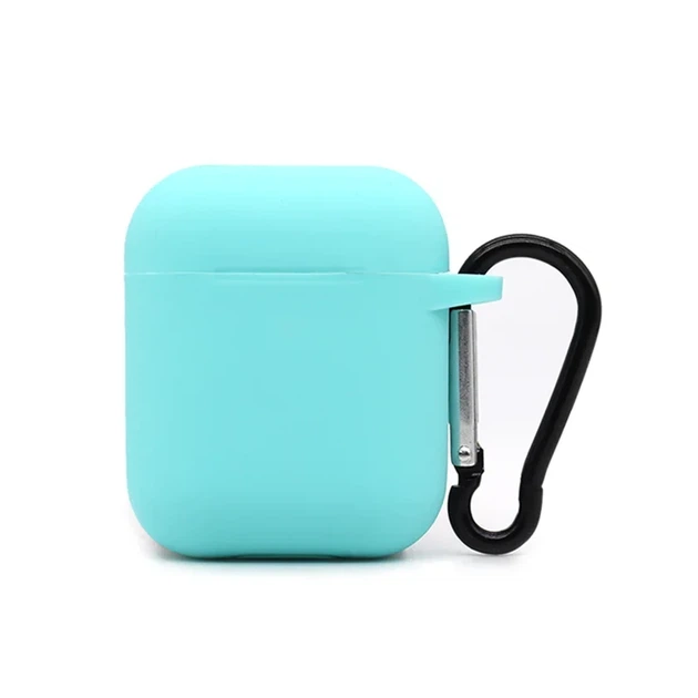 Футляр силіконовий із мікрофіброю для AirPods 1 2 кольори 47 Spearmint - зображення 7