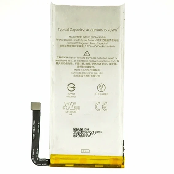 Аккумулятор Li-Po 4000mAh для Google Pixel 5 6мм 44мм 98мм класс AAAA - Фото 1 Аккумулятор Li-Po 4000mAh для Google Pixel 5 6мм 44мм 98мм класс AAAA - изображение 1
