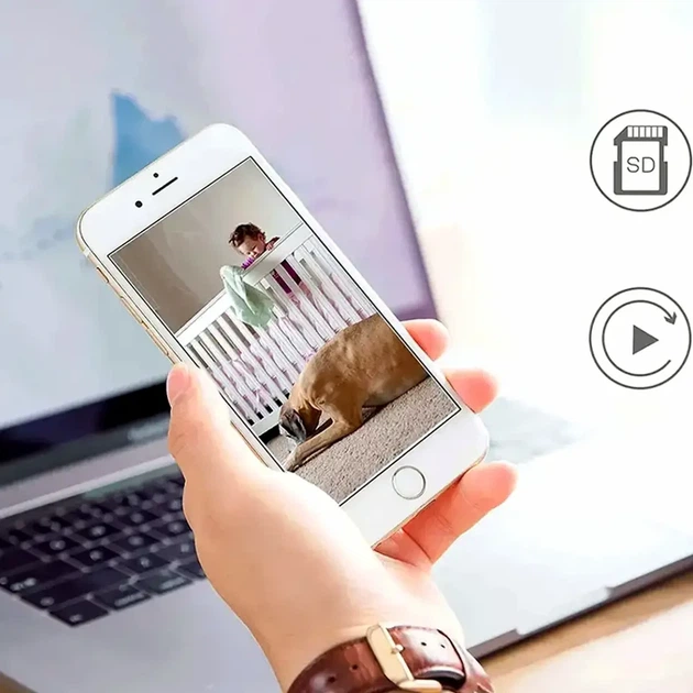 Поворотная IP камера видеонаблюдения 3MP с ИК подсветкой и датчиком движения YOOSEE YC101 для улицы и внутри помещений - изображение 5