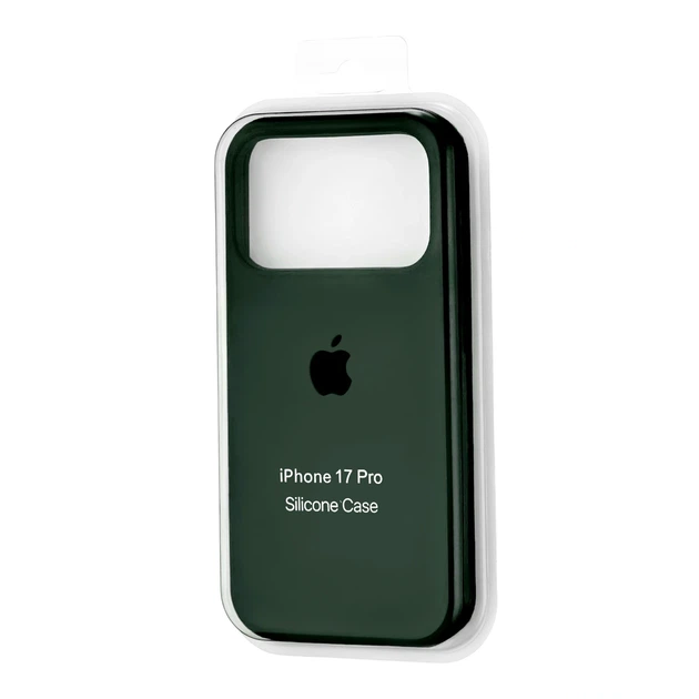 Чохол силіконовий Full Cover для iPhone 17 Pro темно-зелений із захистом камери та посиленими кутами Atrovirens - зображення 2