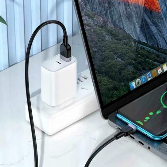 Кабель Hoco X109 Energy 1 м 3 А USB-A Type-C чорний силікон для заряджання та передачі даних - зображення 8