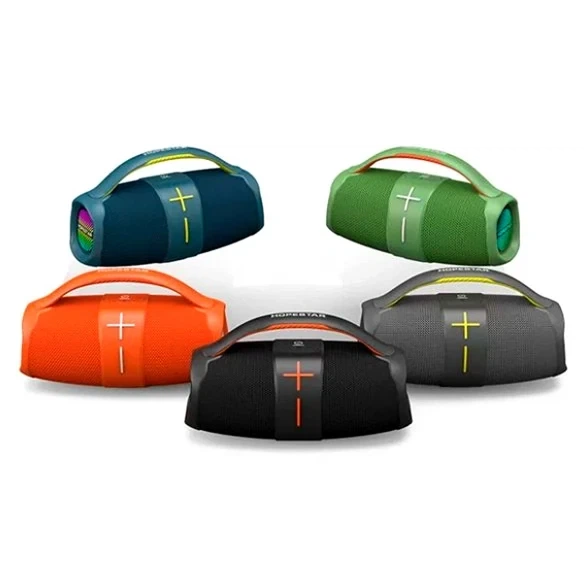 Портативна Bluetooth колонка 20 Вт із USB AUX зелена Hopestar H60 для активного відпочинку - Фото 8 Портативна Bluetooth колонка 20 Вт із USB AUX зелена Hopestar H60 для активного відпочинку - зображення 8