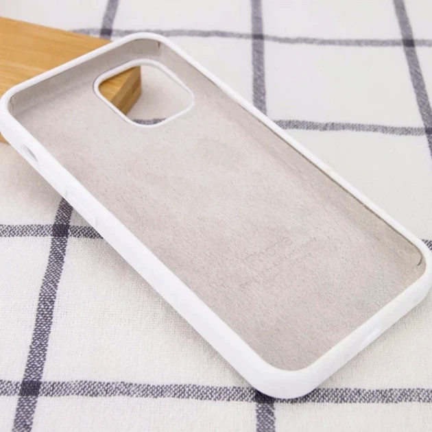Чехол силиконовый Full Cover для iPhone 13 Pro защита камеры белый - Фото 5 Чехол силиконовый Full Cover для iPhone 13 Pro защита камеры белый - изображение 5