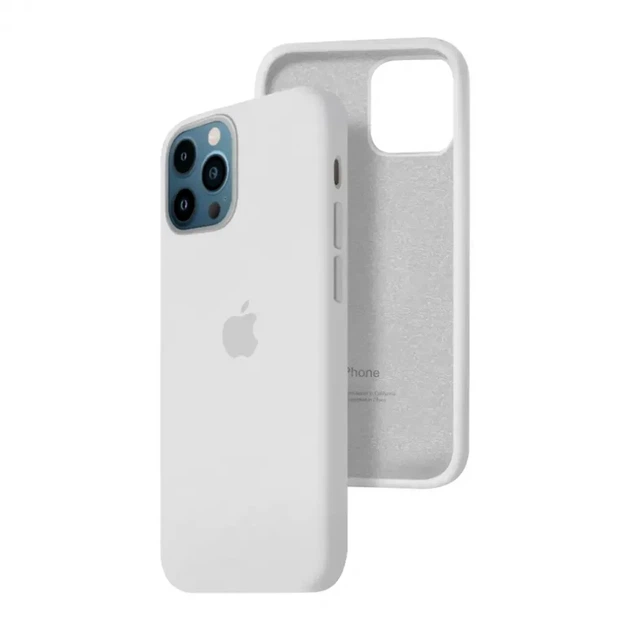 Чехол силиконовый Full Cover для iPhone 13 Pro защита камеры белый - Фото 7 Чехол силиконовый Full Cover для iPhone 13 Pro защита камеры белый - изображение 7