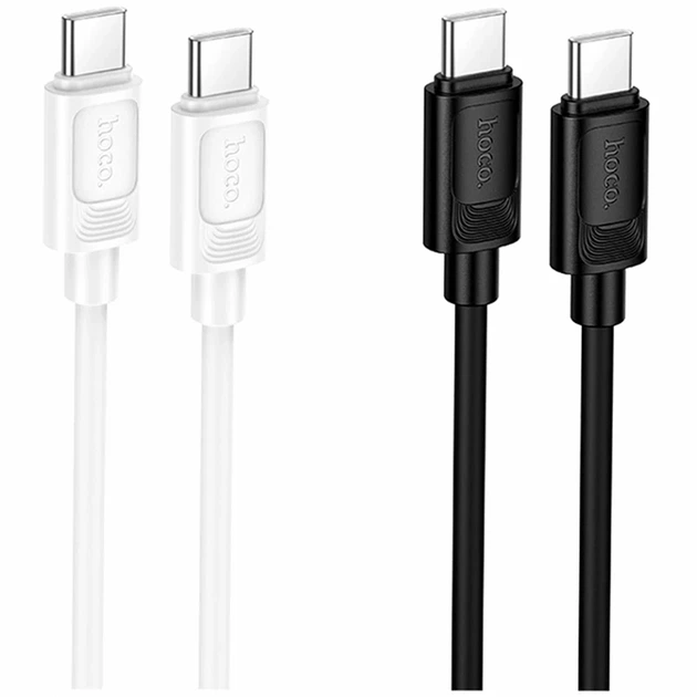 Кабель USB Type-C к Type-C 60W 1м силиконовый белый Hoco X122 - изображение 2