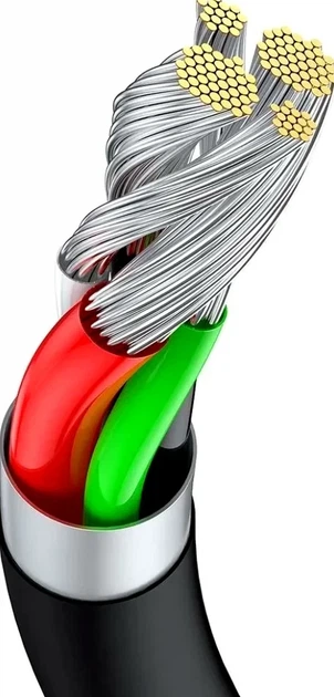 Кабель Hoco X109 3 м USB Lightning 2.4 А силіконовий чорний для заряджання та передачі даних L-подібний - Фото 8 Кабель Hoco X109 3 м USB Lightning 2.4 А силіконовий чорний для заряджання та передачі даних L-подібний - зображення 8