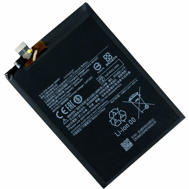 Акумулятор LiPo 4720 мА·год 3,87 В для Xiaomi Mi 10T Lite клас AAAA - Фото 1 Акумулятор LiPo 4720 мА·год 3,87 В для Xiaomi Mi 10T Lite клас AAAA - зображення 1
