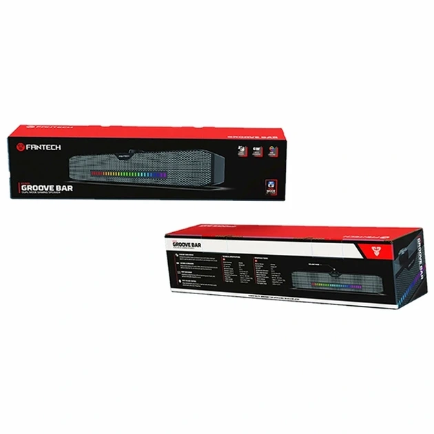 Комп'ютерна колонка саундбар Fantech GS303 потужність 6 Вт Bluetooth 5.3 USB чорний ABS пластик - Фото 2 Комп'ютерна колонка саундбар Fantech GS303 потужність 6 Вт Bluetooth 5.3 USB чорний ABS пластик - зображення 2