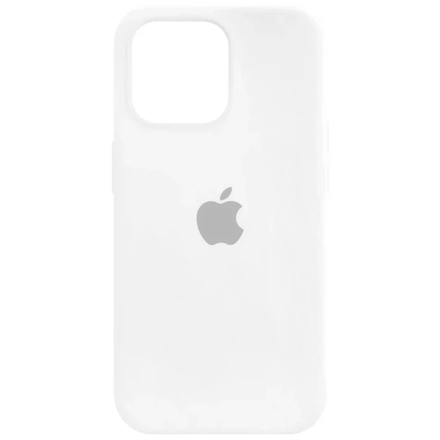 Чехол силиконовый Full Cover для iPhone 14 Pro Max защита камеры белый - Фото 1 Чехол силиконовый Full Cover для iPhone 14 Pro Max защита камеры белый - изображение 1